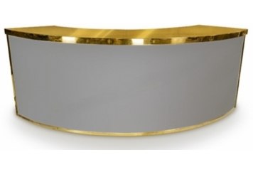 Uno Bar Silver Curved - Gold Frame in Miami, Ft. Lauderdale, Palm Beach