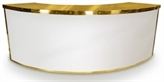 Uno Bar White Curved - Gold Frame in Miami, Ft. Lauderdale, Palm Beach