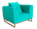 Velours Armchair Aqua Blue in Miami, Ft. Lauderdale, Palm Beach