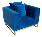 Velours Armchair Electric Blue in Miami, Ft. Lauderdale, Palm Beach