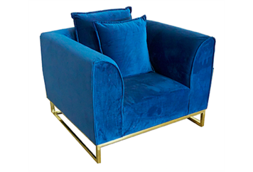 Velours Armchair Electric Blue in Miami, Ft. Lauderdale, Palm Beach