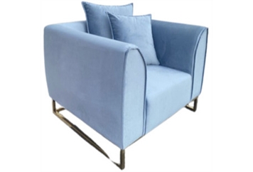 Velours Armchair Light Blue in Miami, Ft. Lauderdale, Palm Beach