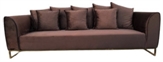 Velours Sofa Brown in Miami, Ft. Lauderdale, Palm Beach