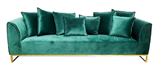 Velours Sofa Jade Green in Miami, Ft. Lauderdale, Palm Beach