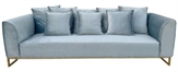 Velours Sofa Light Blue in Miami, Ft. Lauderdale, Palm Beach