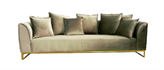 Velours Sofa Taupe in Miami, Ft. Lauderdale, Palm Beach