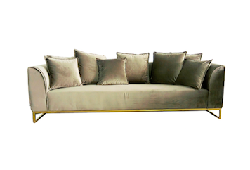 Velours Sofa Taupe in Miami, Ft. Lauderdale, Palm Beach