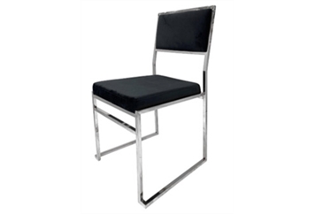 Yoyoma Chair Black - Silver Frame in Miami, Ft. Lauderdale, Palm Beach