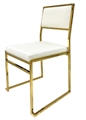 Yoyoma Chair White - Gold Frame in Miami, Ft. Lauderdale, Palm Beach