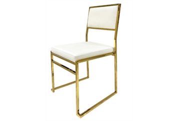 Yoyoma Chair White - Gold Frame in Miami, Ft. Lauderdale, Palm Beach