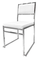 Yoyoma Chair White - Silver Frame in Miami, Ft. Lauderdale, Palm Beach