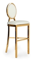 Alice Gold Barstool - White Pad in Naples, Marco Island, Ft. Myers