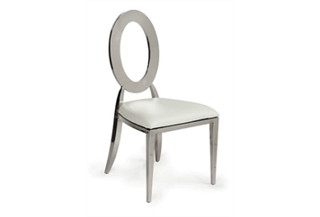 O Chair Silver - White Pad in Naples, Marco Island, Ft. Myers