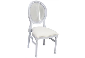 Castle White Dining Chair - Clear in Naples, Marco Island, Ft. Myers