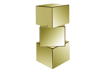 Stacked Mirror Cubes Gold in Naples, Marco Island, Ft. Myers