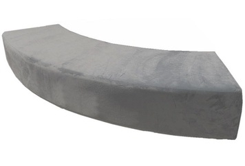 Koo Curved Bench Gray in Naples, Marco Island, Ft. Myers