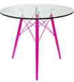 Abstract Magenta Cafe Table in Naples, Marco Island, Ft. Myers