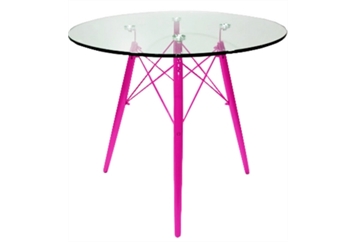 Abstract Magenta Cafe Table in Naples, Marco Island, Ft. Myers