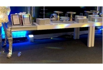 Centaur Table 1/4 Silver Dining Table in Naples, Marco Island, Ft. Myers
