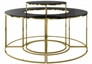 Dulceria Gold Black Top Buffet Table in Naples, Marco Island, Ft. Myers