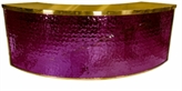 Frozen Purple Bar Curved - Gold Frame in Naples, Marco Island, Ft. Myers