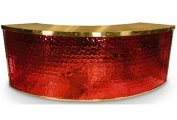 Frozen Red Bar Curved - Gold Frame in Naples, Marco Island, Ft. Myers