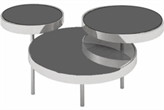 Orbit End Table Silver in Naples, Marco Island, Ft. Myers