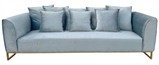 Velours Sofa Light Blue in Naples, Marco Island, Ft. Myers