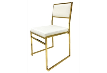 Yoyoma Chair White - Gold Frame in Naples, Marco Island, Ft. Myers