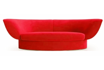 Madam Butterfly Red Sofa in Naples, Marco Island, Ft. Myers