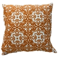 Pillow Orange White Mandala 1 in Naples, Marco Island, Ft. Myers