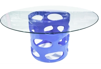 Bubbly Dining Table Blue in Naples, Marco Island, Ft. Myers