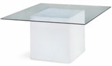 LED White Square Top Dining Table - 5ft in Orlando