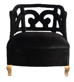 Barok Armchair Black in Orlando