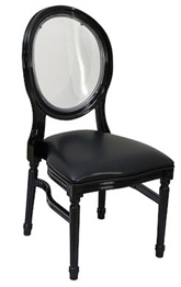 Castle Black Dining Chair - Clear in Orlando