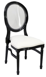 Castle Black Dining Chair - White and Clear in Orlando