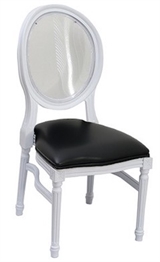 Castle White Dining Chair - Black and Clear in Orlando