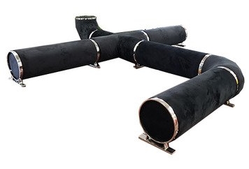 Tube Bench - Black in Orlando