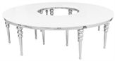 Castillo White and Silver Dining Table in Orlando