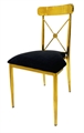 Josephine Dining Chair Black and Gold in Orlando