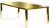 Mirage Dining Table Gold With Gold Legs in Orlando