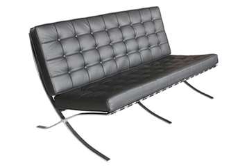 Barcelona Black Loveseat in Tampa, St Petersburg