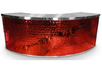 Frozen Red Bar Curved - Silver Frame in Tampa, St Petersburg