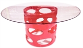 Bubbly Dining Table Red in Tampa, St Petersburg