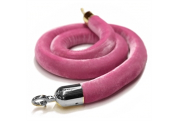 Stanchion Rope Dark Pink - Silver Clasps in Tampa, St Petersburg
