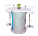 Cylinder Highboy Table White in Miami, Ft. Lauderdale, Palm Beach