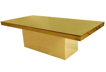 Mirage Dining Table Gold in Miami, Ft. Lauderdale, Palm Beach