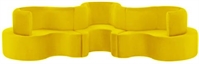 Cobra Curved Banquette - Yellow in Miami, Ft. Lauderdale, Palm Beach