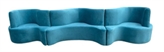 Cobra Straight Banquette - Aqua Blue in Miami, Ft. Lauderdale, Palm Beach