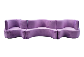 Cobra Straight Banquette - Lilac Purple in Miami, Ft. Lauderdale, Palm Beach